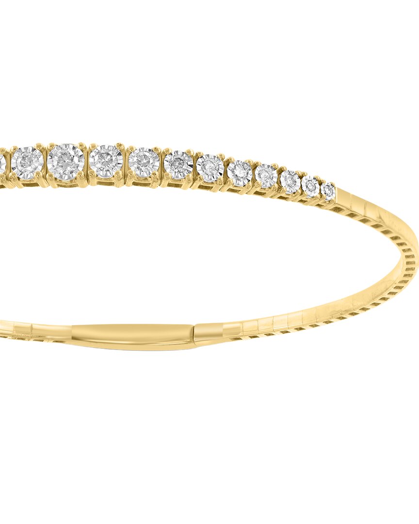 Effy Fine Jewelry Gold Over Silver 0.49 Ct. Tw. Diamond Bracelet