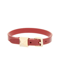 Valentino Valentino Vlogo Leather Bracelet