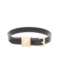 Valentino Valentino Vlogo Leather Bracelet