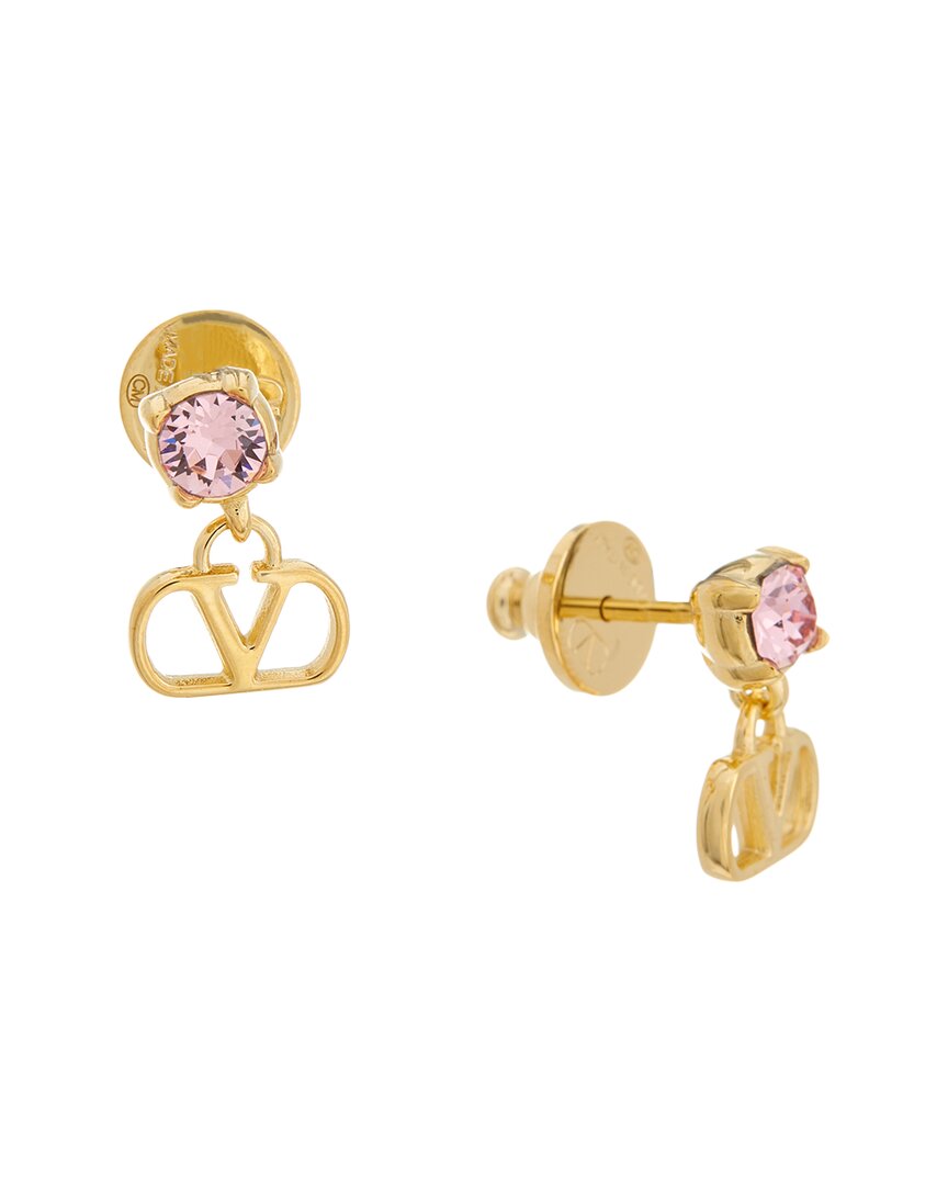 Valentino Valentino Vlogo Signature Swarovski Earrings