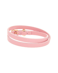 Valentino Valentino Vlogo Signature Leather Bracelet