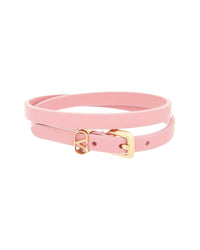 Valentino Valentino Vlogo Signature Leather Bracelet