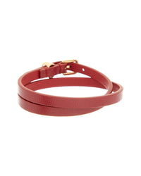 Valentino Valentino Vlogo Signature Leather Bracelet