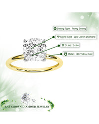 Amairah Amairah 14K 2.00 Ct. Tw. Lab-Grown Diamond Engagement Ring