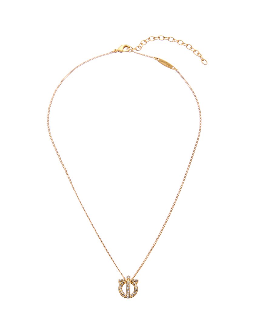 Ferragamo Ferragamo Gancini 3D Crystal Necklace
