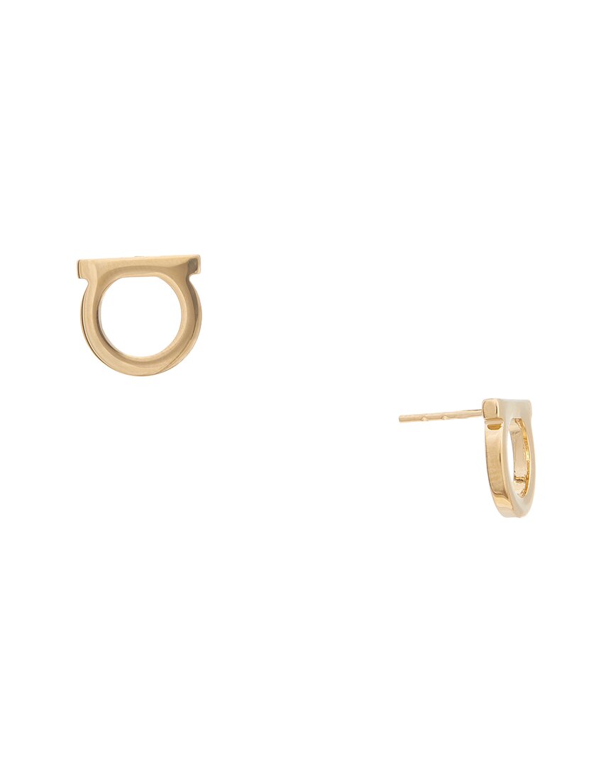 Ferragamo Ferragamo Gancini Brass Earrings