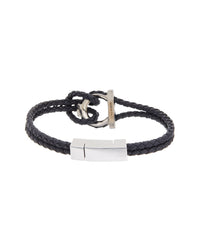Ferragamo Ferragamo Gancini Leather Bracelet