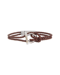 Ferragamo Ferragamo Gancini Leather Bracelet