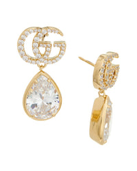 Gucci Gucci Gg Marmont Crystal Earrings