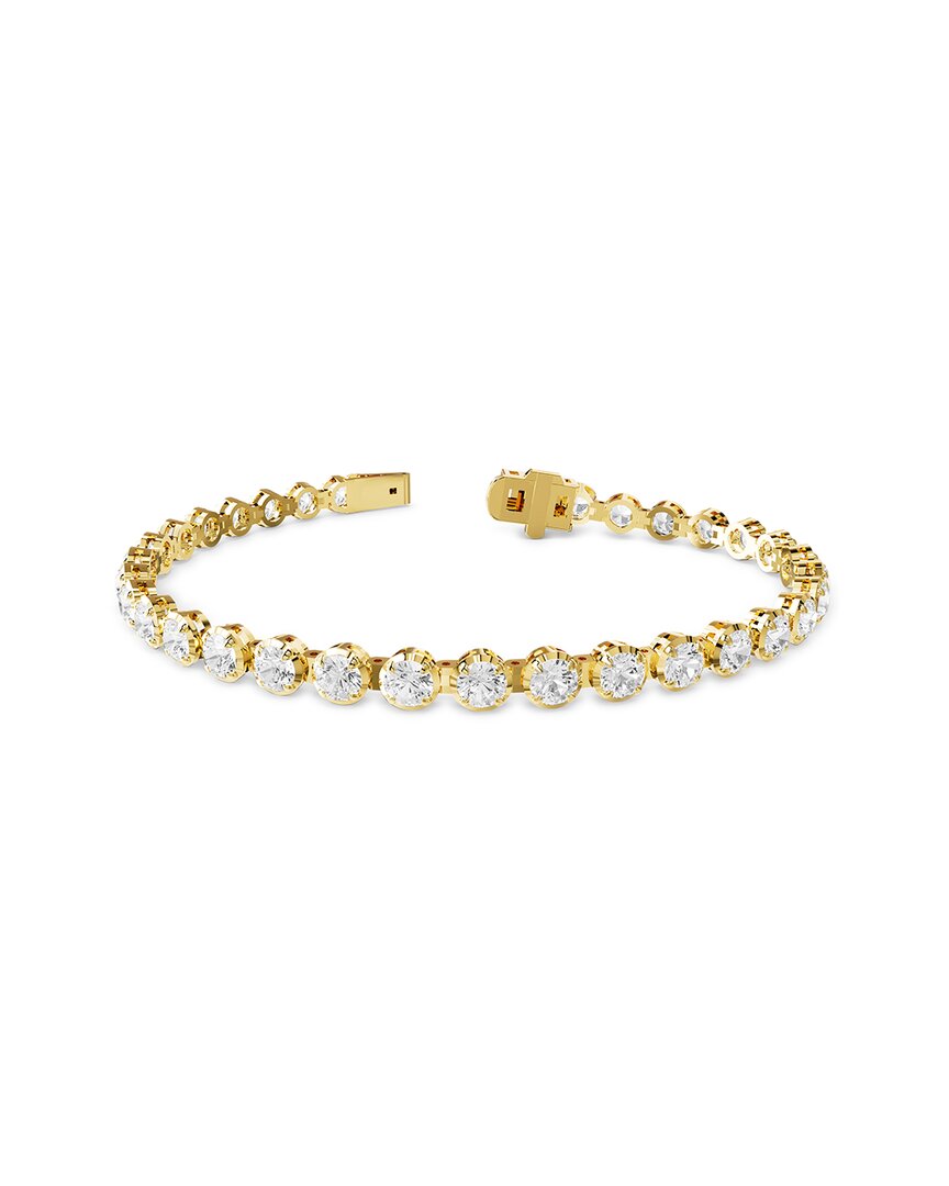 Lab Grown Diamonds 18K Vermeil 5.84 Ct. Tw. Lab-Grown Diamond Tennis Bracelet