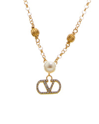 Valentino Vlogo Signature Swarovski Necklace