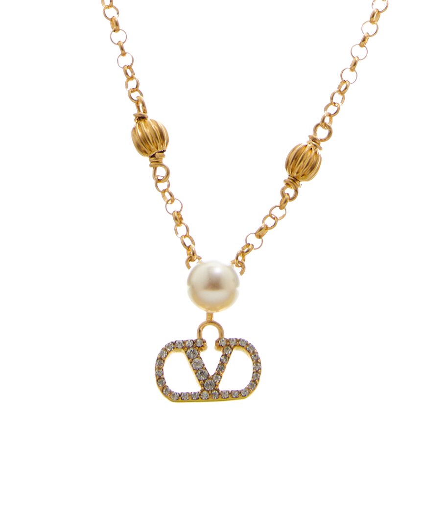Valentino Vlogo Signature Swarovski Necklace