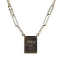Celine Triomphe Tag Necklace