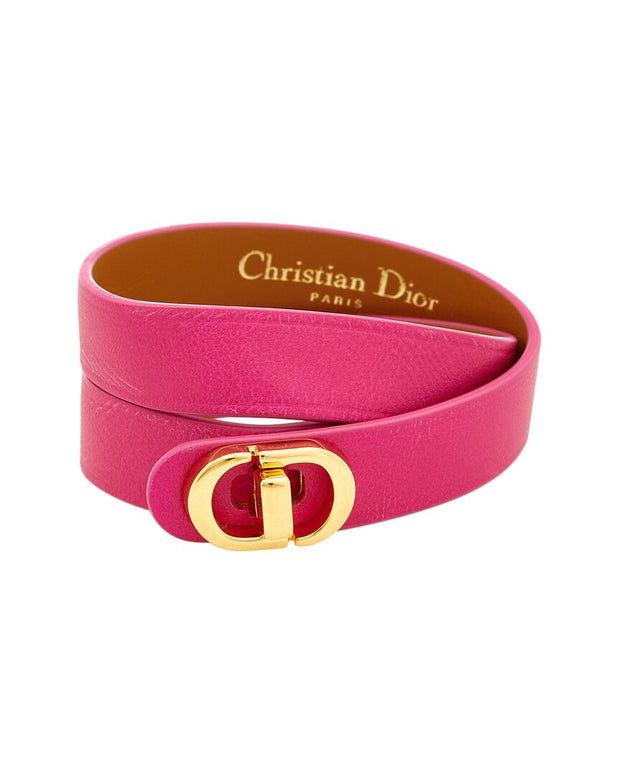 Dior Logo Leather Bracelet