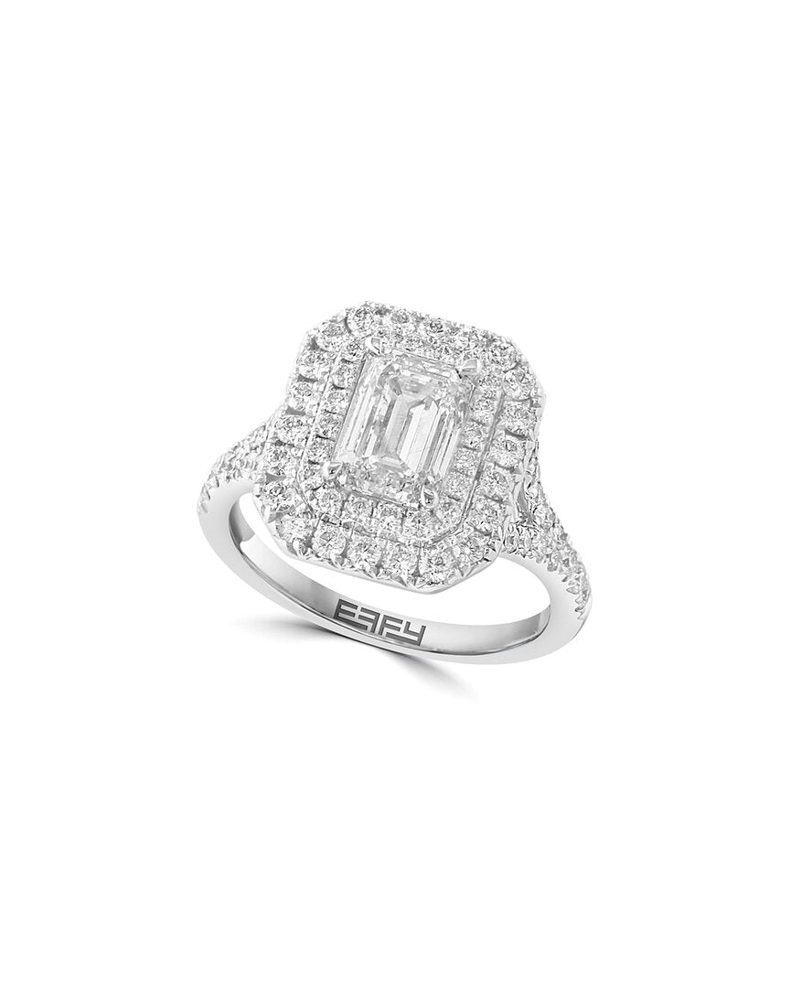 Effy Fine Jewelry 14K 2.87 Ct. Tw. Lab-Grown Diamond Ring White 7