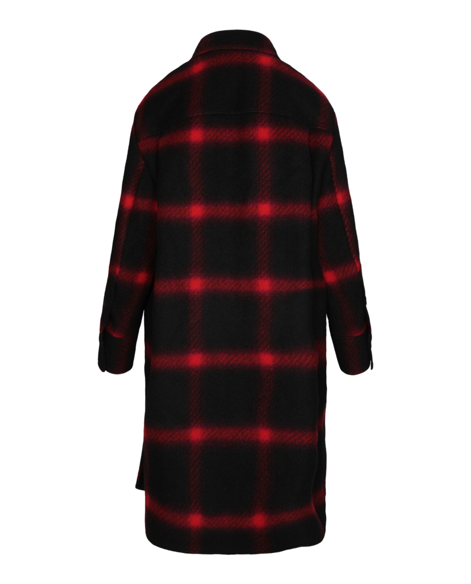Stella McCartney Womens Double-Breasted Checked Coat