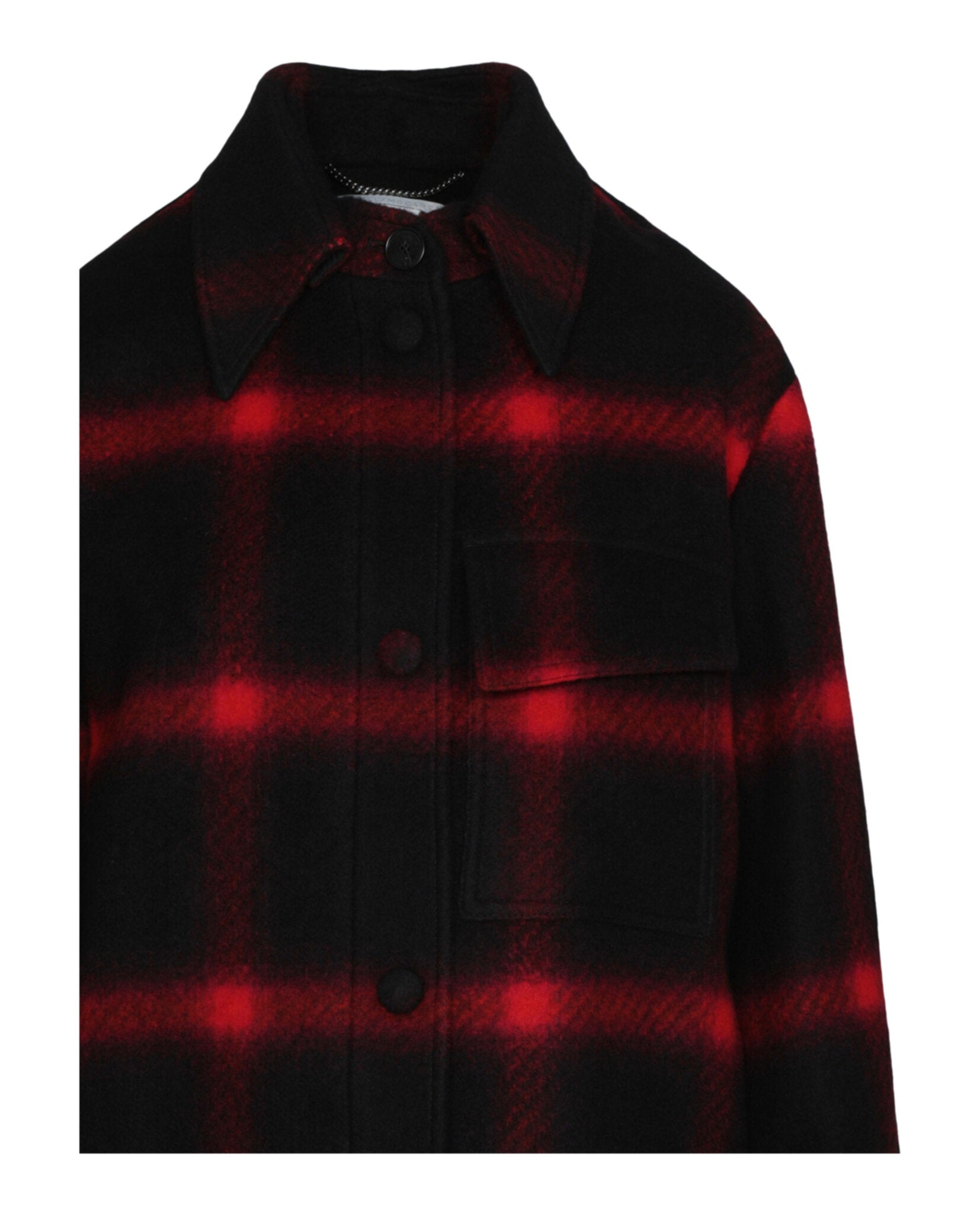 Stella McCartney Womens Double-Breasted Checked Coat