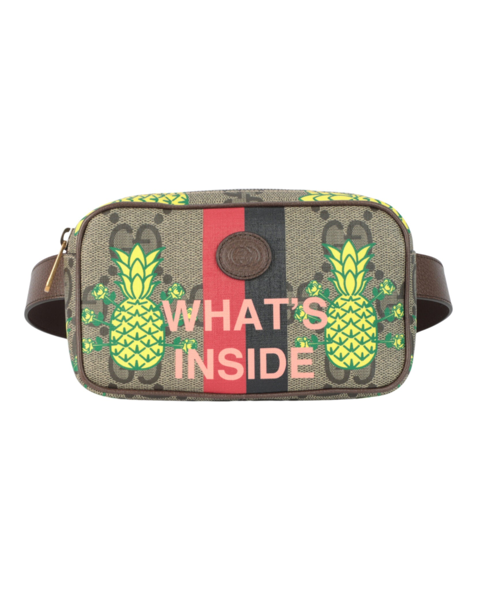 Gucci Unisex-Adult Pineapple GG Supreme Belt Bag
