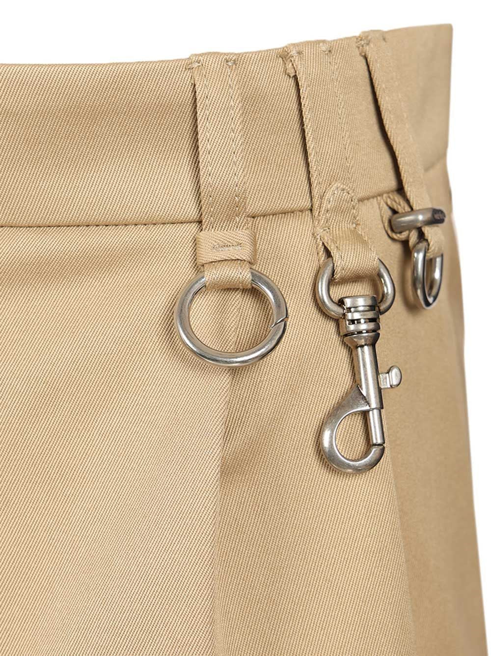 Miu Miu Women Cotton Chino Mini Skirt