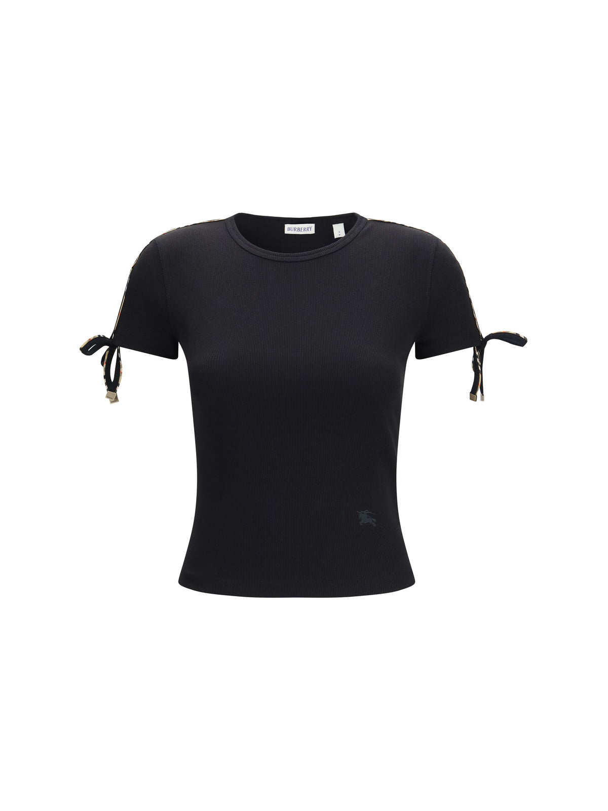 Burberry Women Cotton Lace-Detail T-Shirt