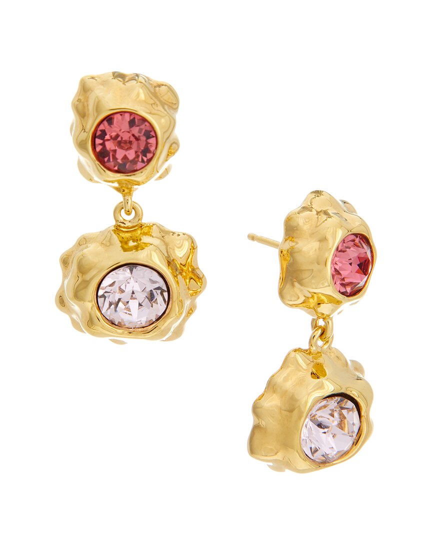 Oscar De La Renta Textured Scramble Double Drop Earrings