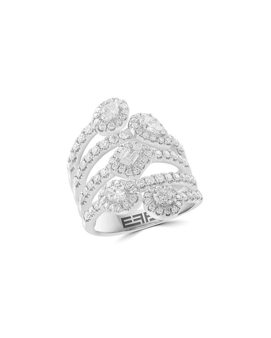 Effy Fine Jewelry Silver 1.97 Ct. Tw. Lab-Grown Diamond Ring