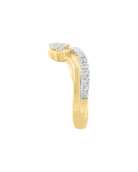 Effy Fine Jewelry Gold Over Silver 0.58 Ct. Tw. Lab-Grown Diamond Ring
