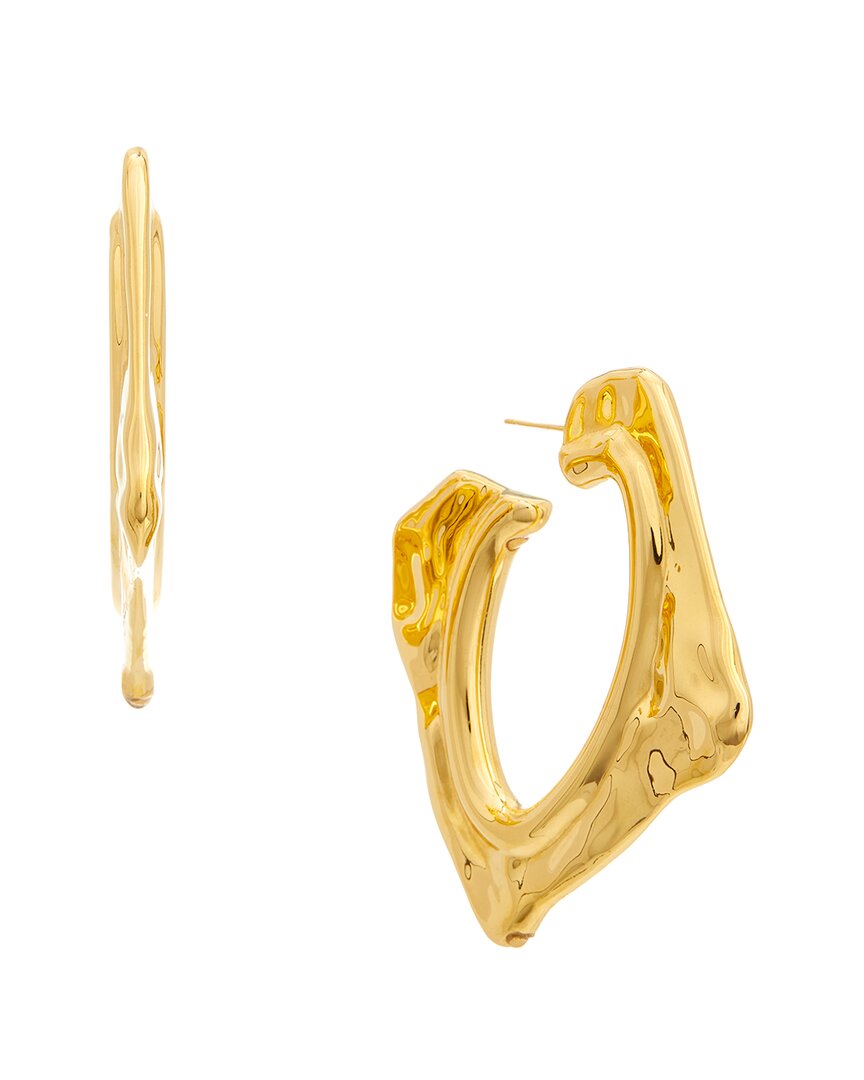 Oscar De La Renta Large Abstract O Earrings