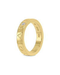 Bulgari 18K 0.01 Ct. Tw. Diamond Ring