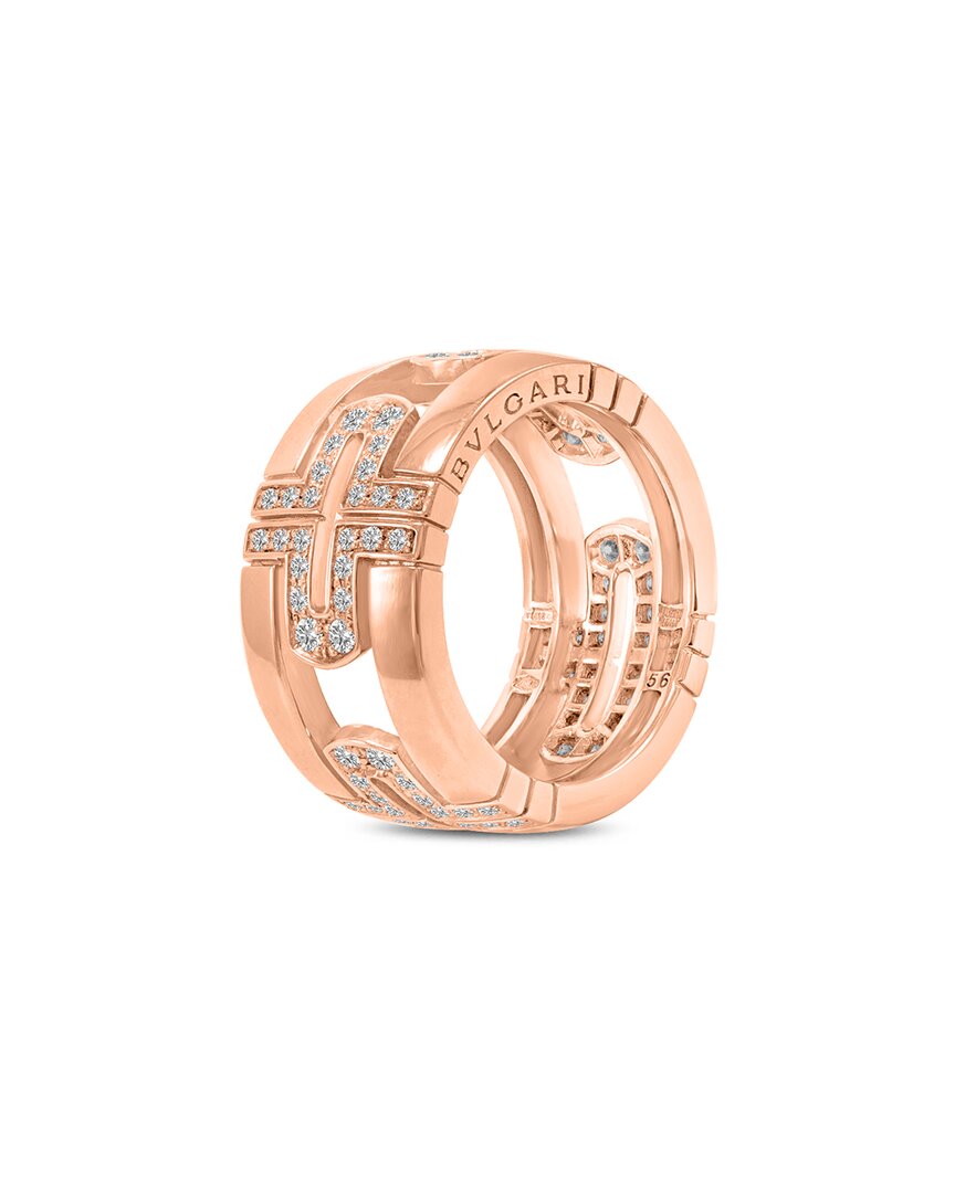 Bulgari Parentesi 18K Rose Gold 0.80 Ct. Tw. Diamond Ring
