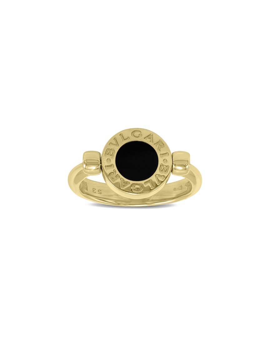 Bulgari 18K Onyx Ring