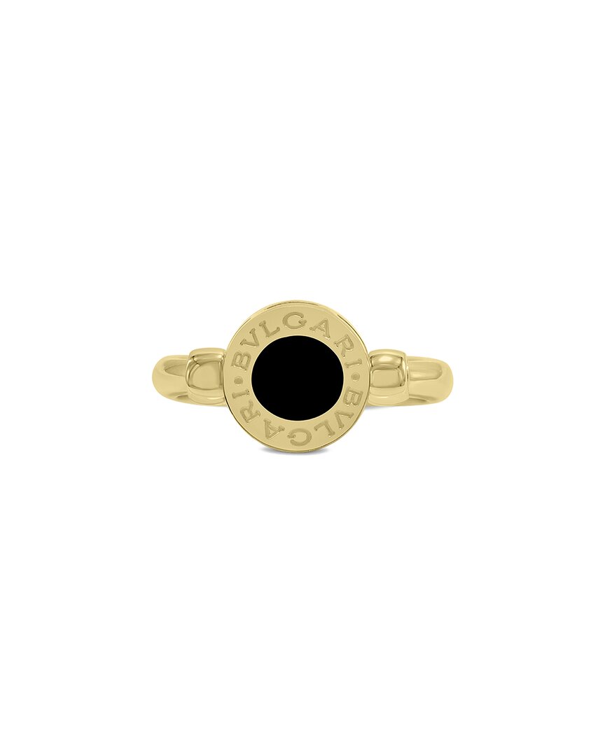 Bulgari 18K Onyx Ring