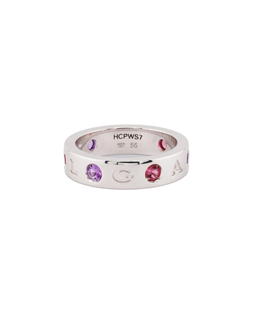 Bulgari 18K 0.15 Ct. Tw. Diamond & Amethyst Ring