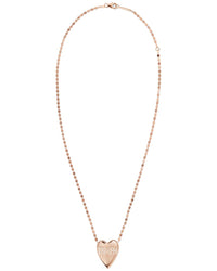 Lana 14K Rose Gold 0.14 Ct. Tw. Diamond Taken Heart Necklace