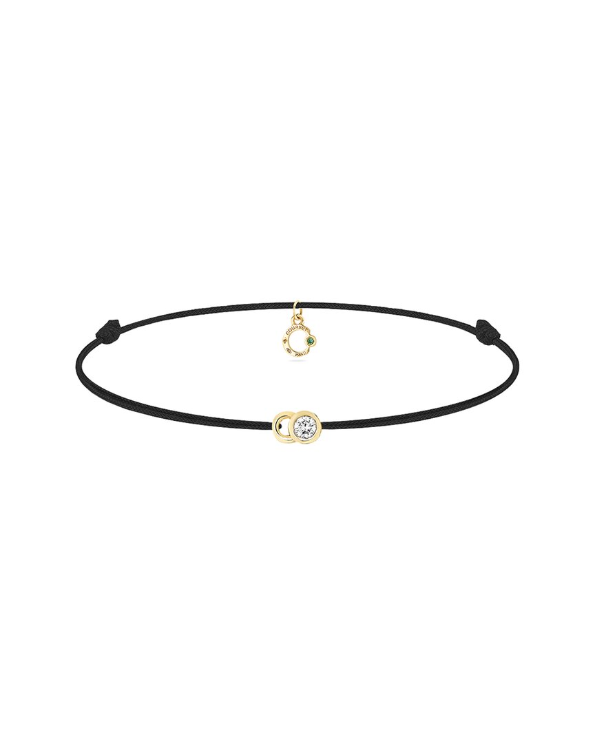 Courbet 18K 0.05 Ct. Tw. Lab Grown Diamond Let's Commit Bracelet No Color