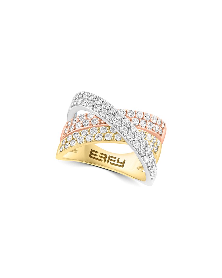 Effy Fine Jewelry 14K Tri-Tone 1.33 Ct. Tw. Diamond Ring No Color 7