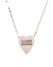 Lana Jewelry 14K 0.09 Ct. Tw. Diamond Boss Heart Necklace
