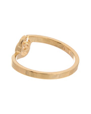Gucci Gold Over Silver Heart Trademark Ring
