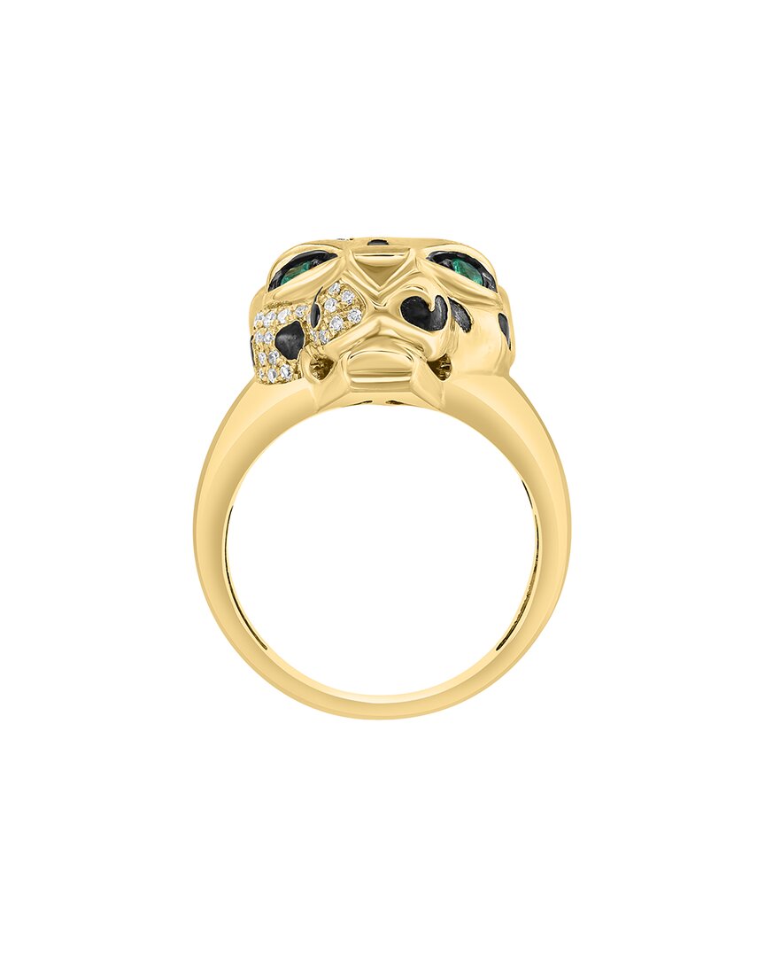 Effy Fine Jewelry 14K 0.35 Ct. Tw. Diamond & Emerald Ring