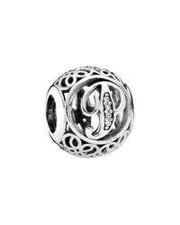 Pandora Pandora Silver & Cz Vintage Style Initial P Charm