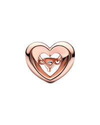 Pandora Moments 14K Rose Gold Plated Cz Charm