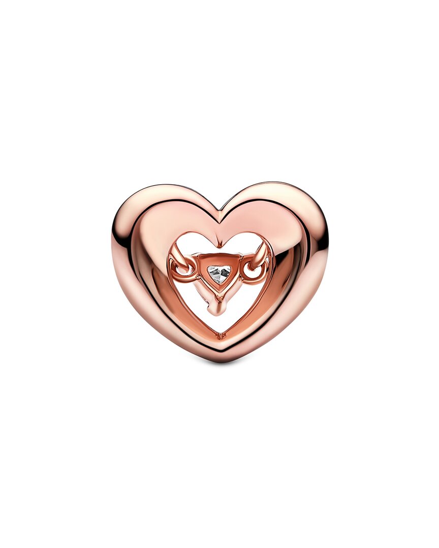 Pandora Moments 14K Rose Gold Plated Cz Charm