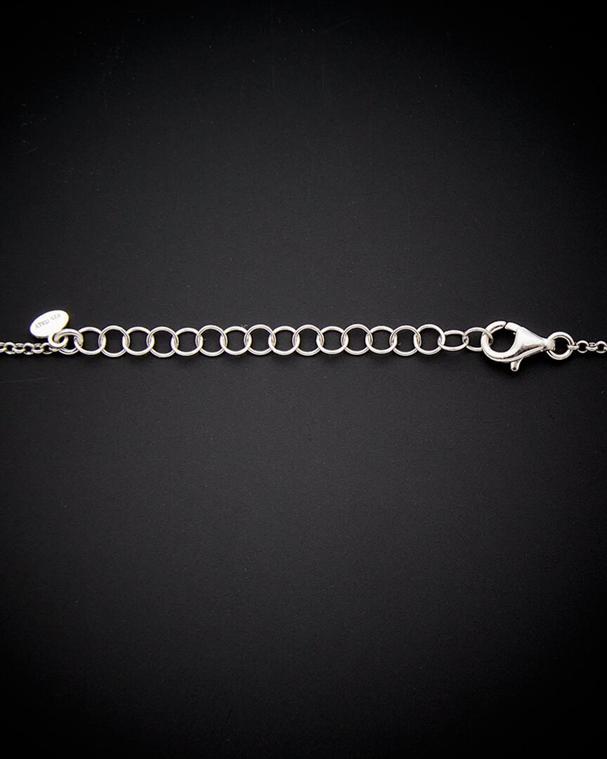 18K Italian Gold Over Silver 0.20 Ct. Tw. Diamond Initial Necklace (A-Z)