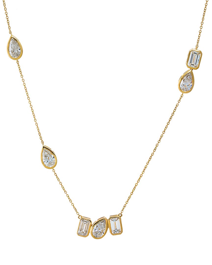 By Adina Eden 14K 4.29 Ct. Tw. Lab-Grown Diamond Necklace Gold