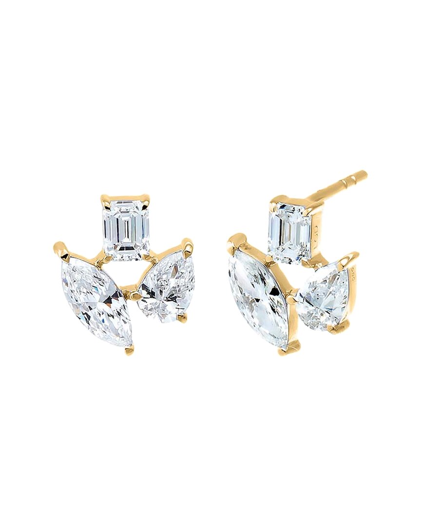 By Adina Eden 14K 1.70 Ct. Tw. Lab-Grown Diamond Earrings Gold