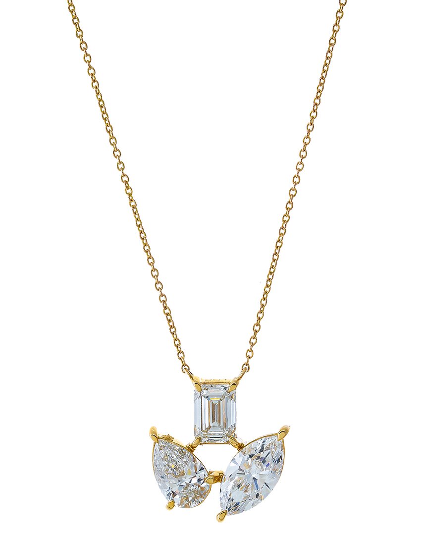 By Adina Eden 14K 3.33 Ct. Tw. Lab-Grown Diamond Necklace Gold