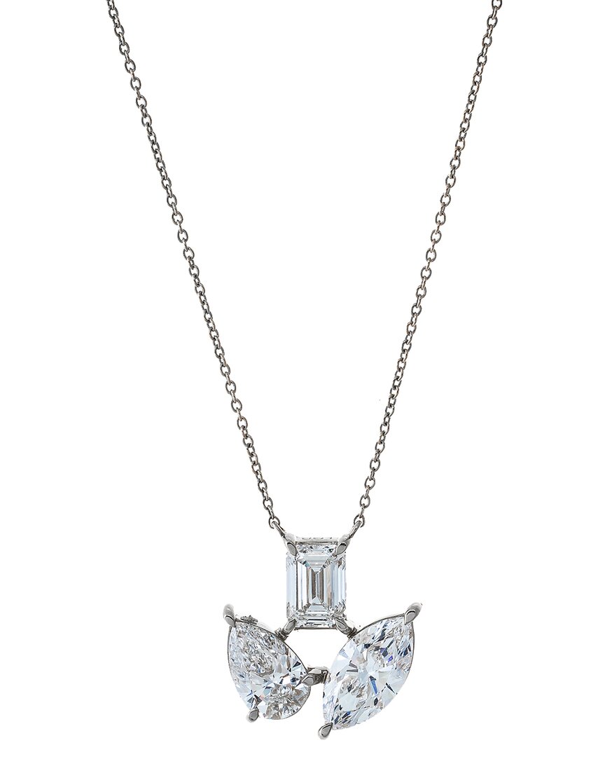 By Adina Eden 14K 3.33 Ct. Tw. Lab-Grown Diamond Necklace White Gold