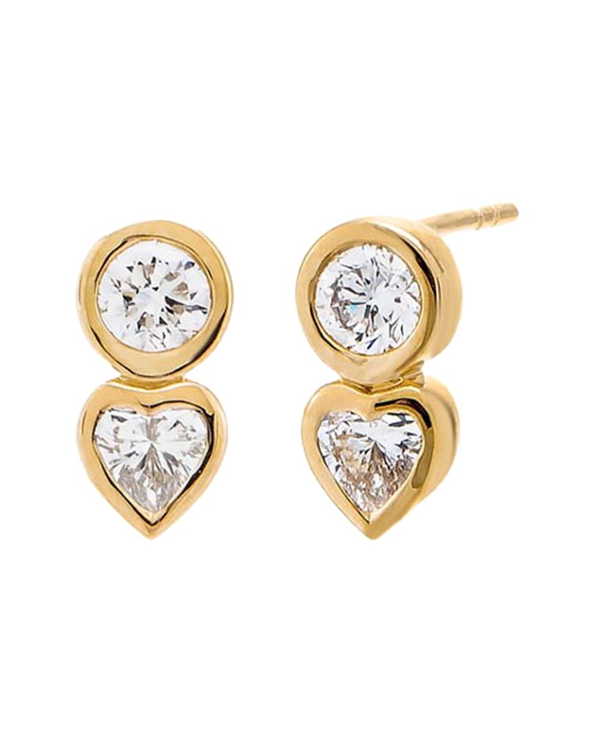By Adina Eden 14K 1.00 Ct. Tw. Lab-Grown Diamond Earrings White Gold