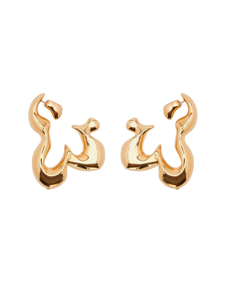 Oscar De La Renta Flowery Earrings No Color