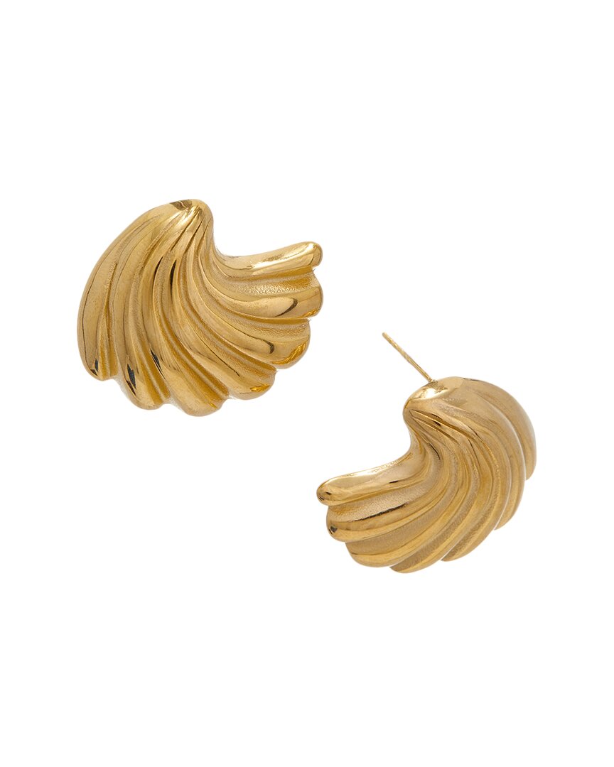 Dannijo Plated Oversized Fan Studs No Color